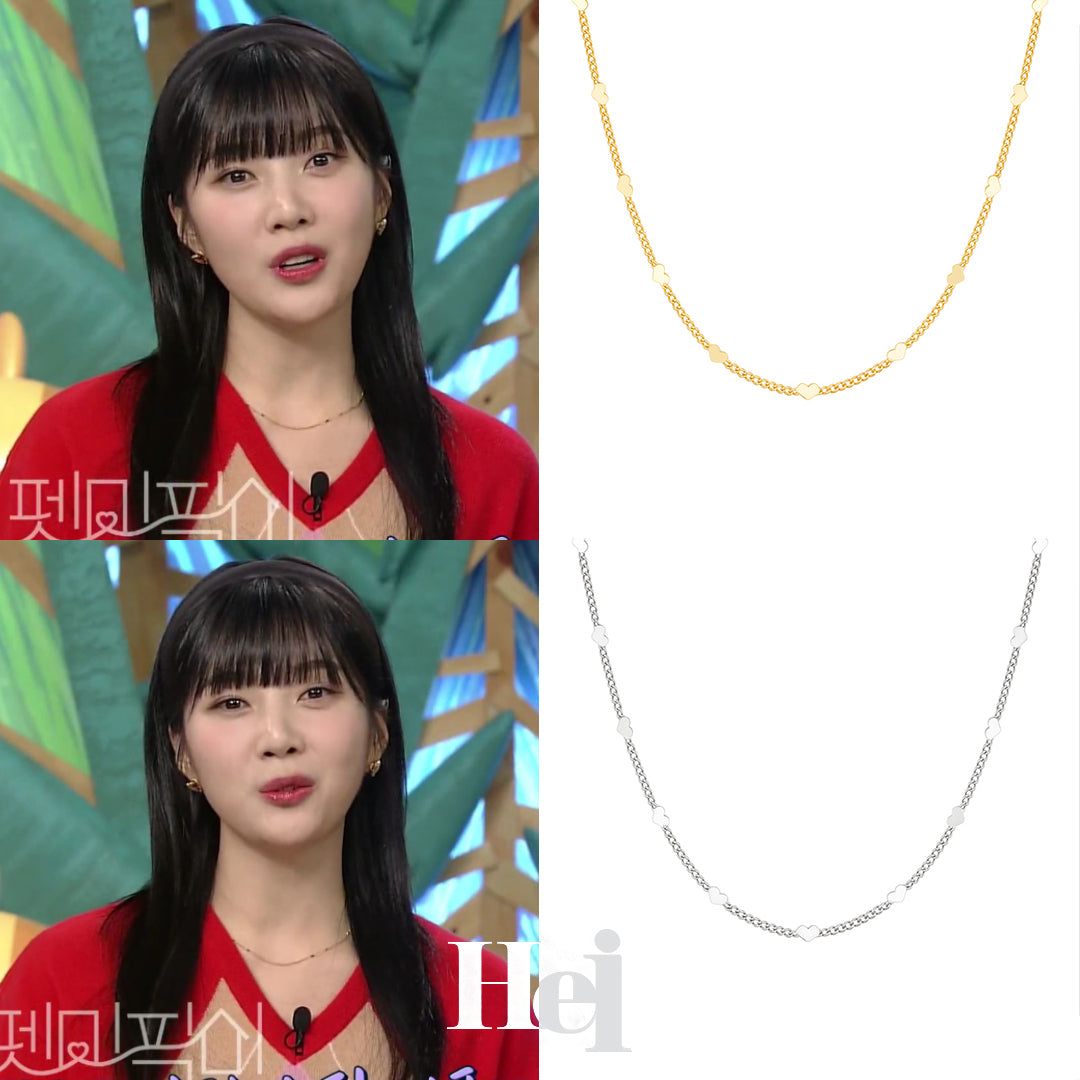 ハートチェーンネックレス/heart chain necklace – 60% - SIXTYPERCENT