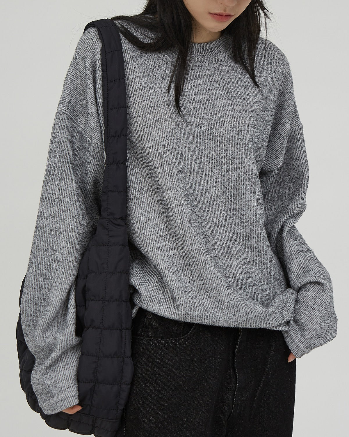 ベーシックオーバーラウンドニットウェア / Basic over round knitwearRaucohouse/ {{ category }}