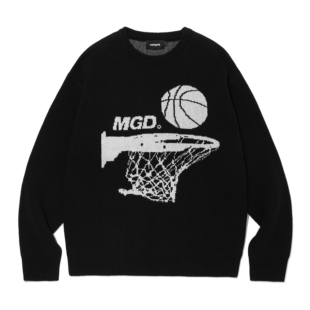 MGDバスケットニットセーター/MGD BASKET KNIT SWEATERmahagrid/ {{ category }}