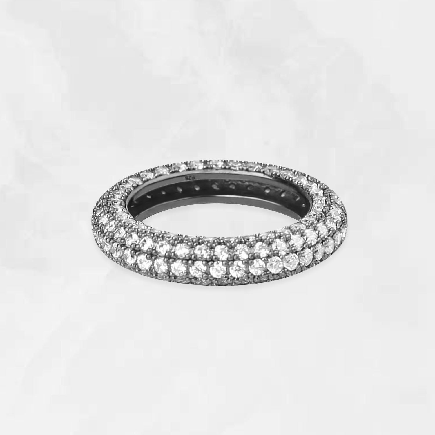 S925] ドーナツ リング / [NCT] [S925] Donut Ring (black silver