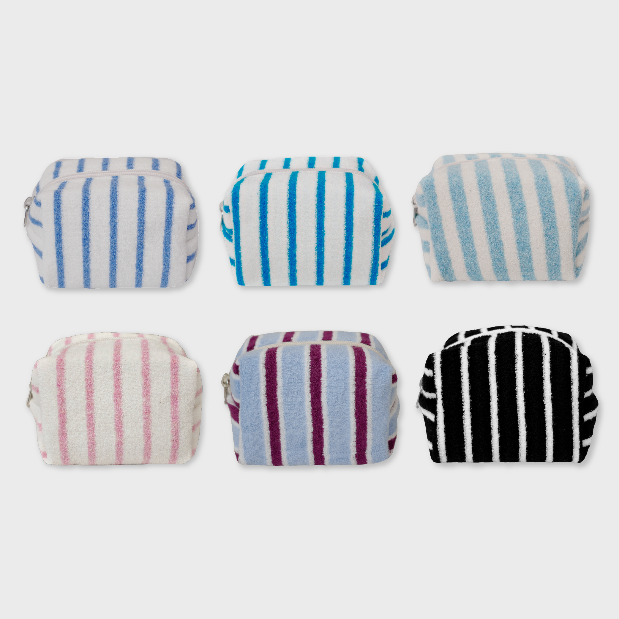 ストライプテリーポーチ / [unfold] stripe terry pouch - Small (6colors)unfold/ {{ category }}