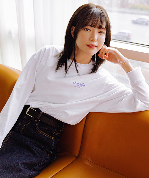 ロゴ長袖Tシャツ / DAYLIFE SIGNATURE LOGO LONG SLEEVE – 60