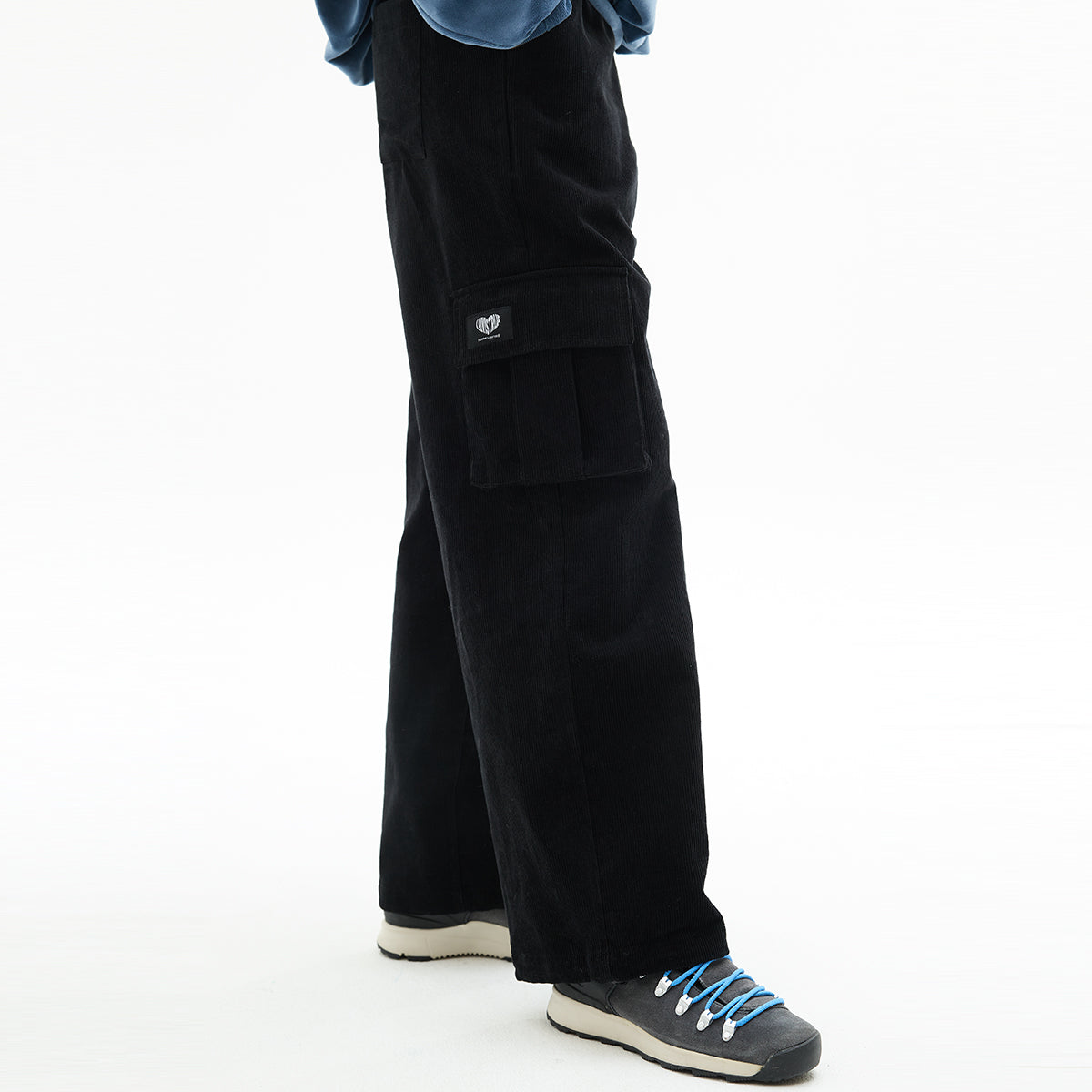 コーデュロイカーゴパンツ/VL CORDUROY CARGO PANTS (BLACK) – 60