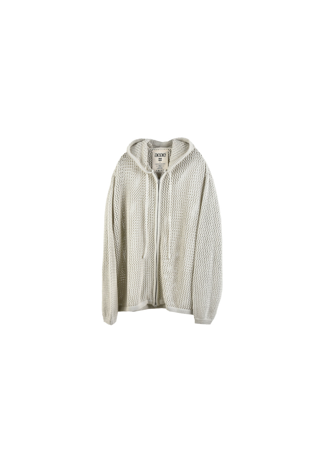 メッシュニットパーカー / X Thexshop Mesh Knit Hoodie [Moss Grey