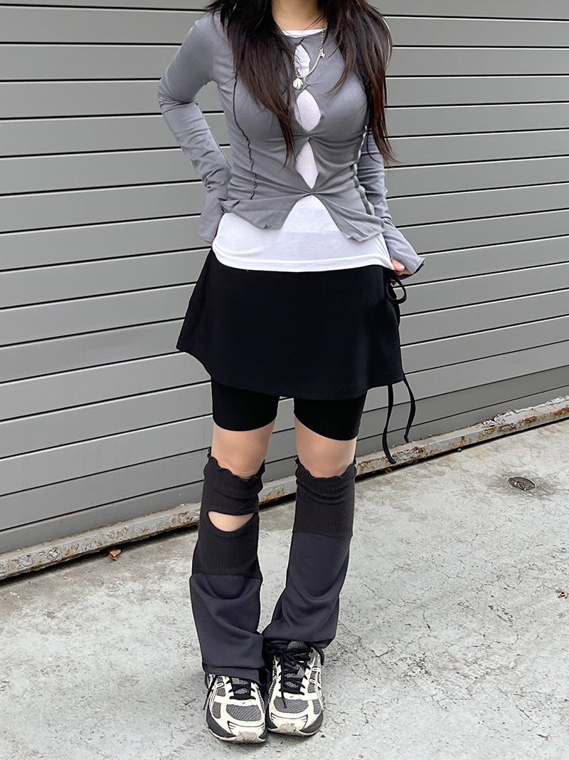 ゴープコアスパンデックスストラップスカートレギンス / Gorpcore spandex Strap Skirt  Leggingsheenytsuki/ {{ category }}