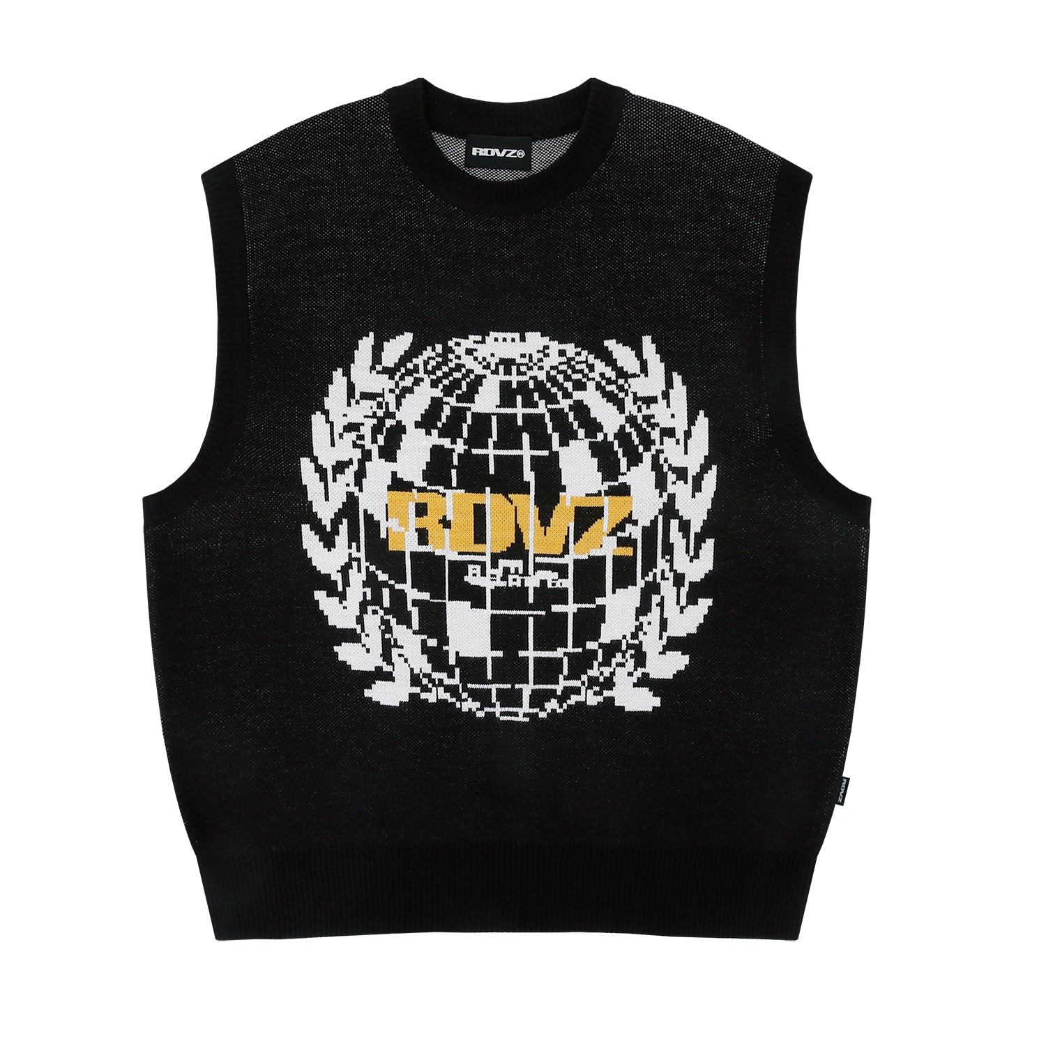 シークレットクラブニットベスト/SECRET CLUB KNIT VEST - BLACK – 60 