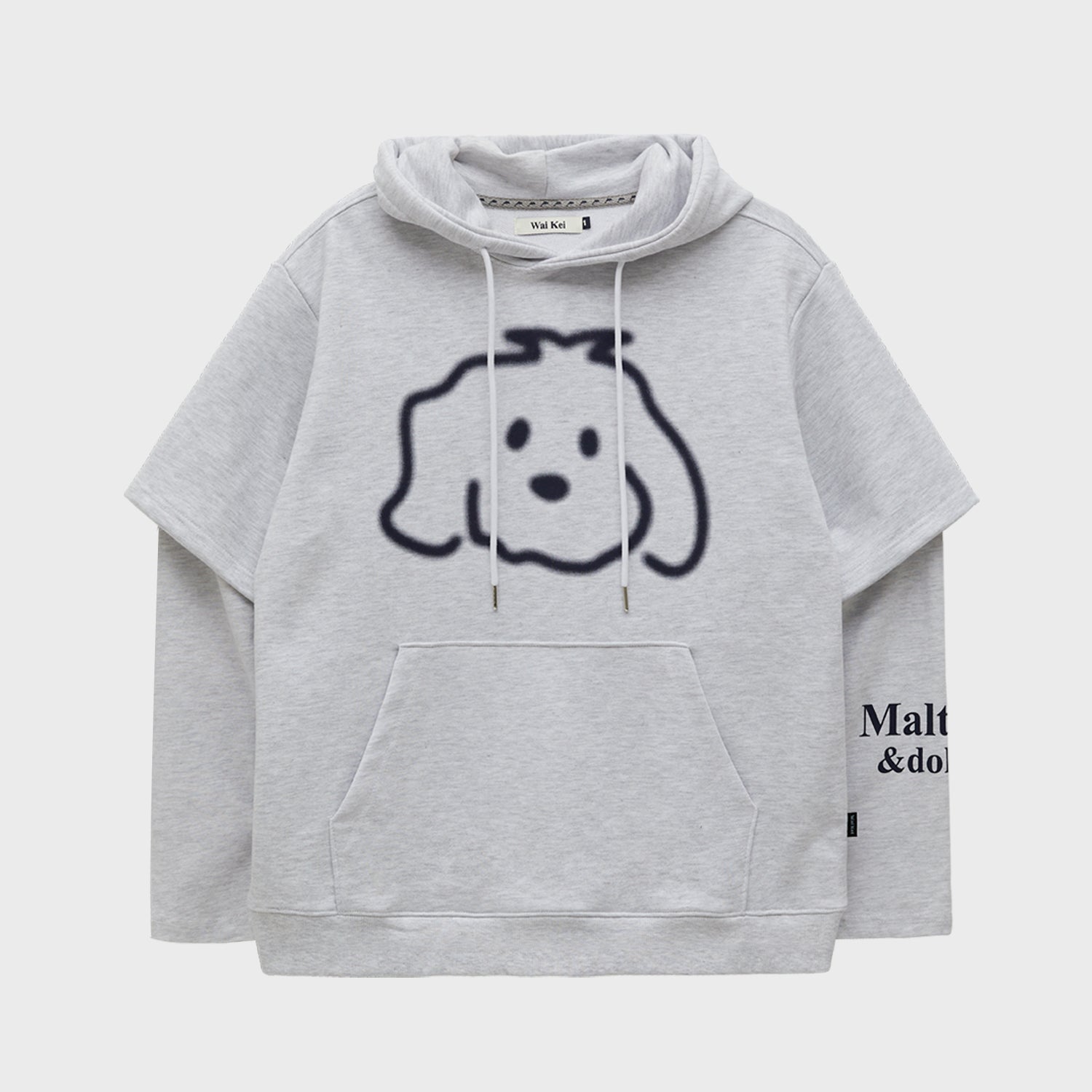 Maltese logo layered hoodieWaiKei/ {{ category }}