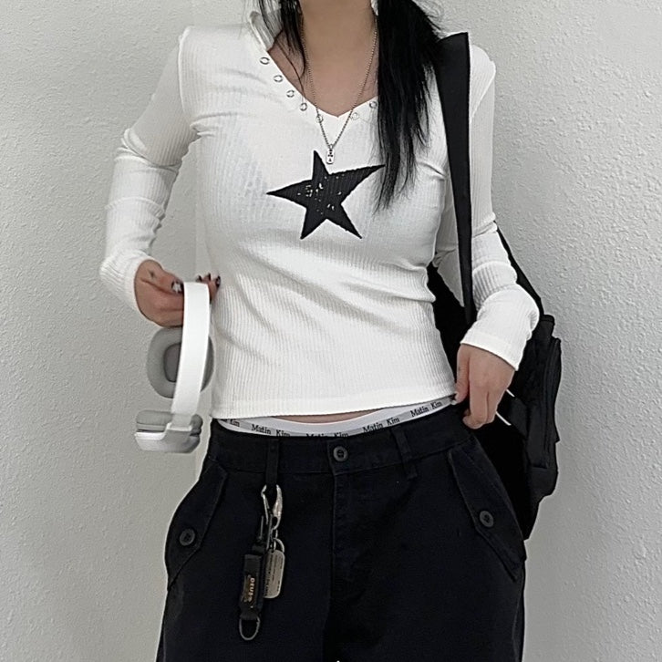 スターフード長袖Tシャツ / STAR HOOD T-SHIRT – 60% - SIXTYPERCENT