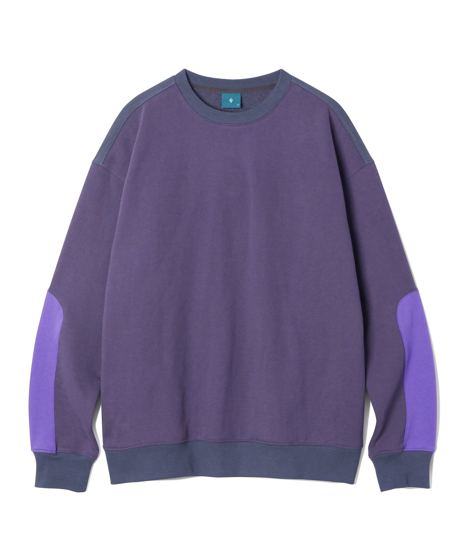 ノベルティエルボーカットスウェットシャツT61/Novelty Elbow-Cut Sweatshirt T61 Purple