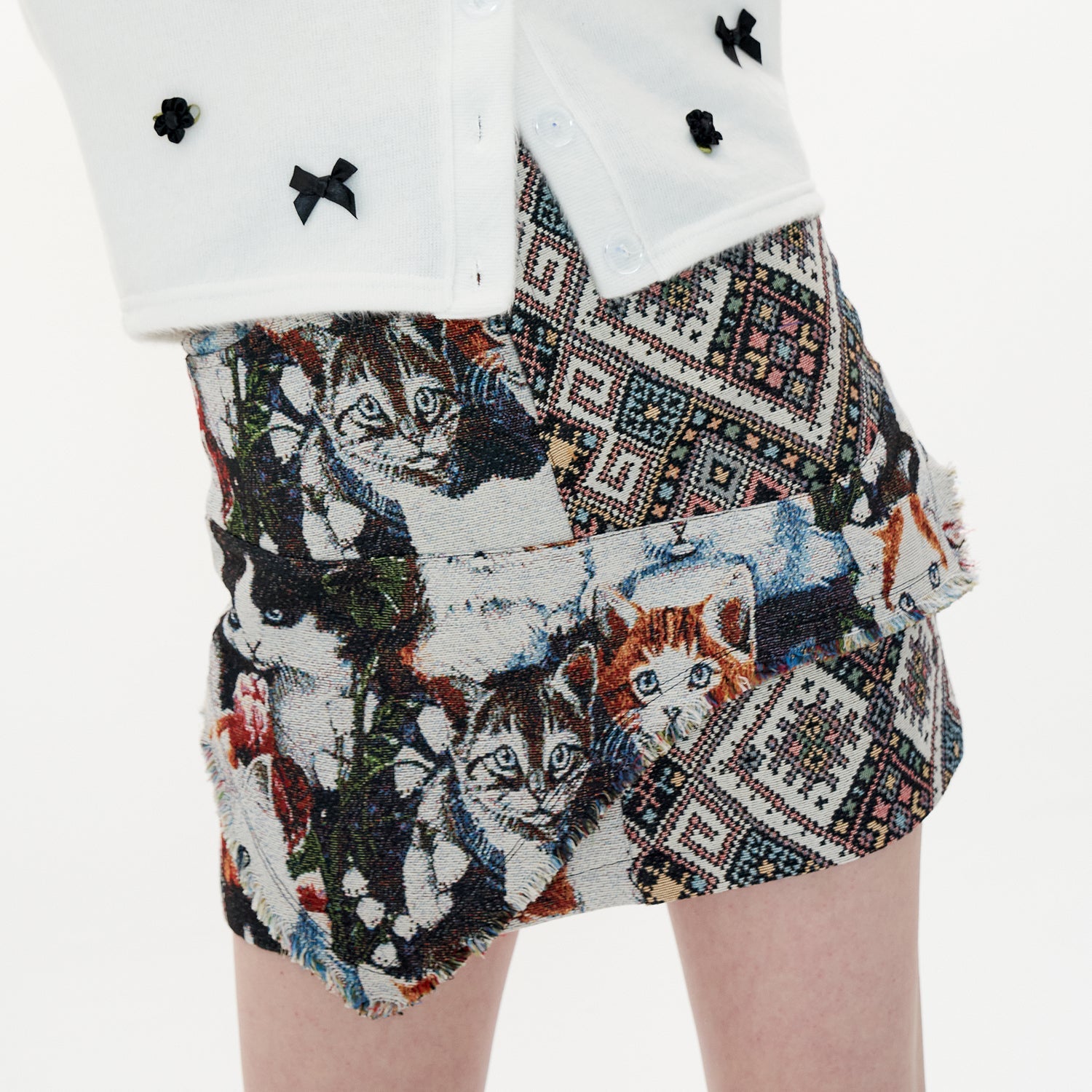 ジャカードスカート / Jacquard Skirt [White_Kitty]OTHER-worldly/ {{ category }}