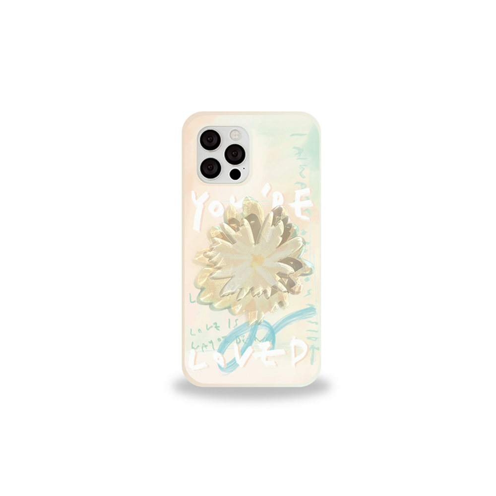 [セット] リーフシリーズ : スプリングブリーズフォンケース + ダンデライオンスマホグリップ / [SET] Leaf series : Spring breeze phone case + dandelion tokLOUMOI/ {{ category }}