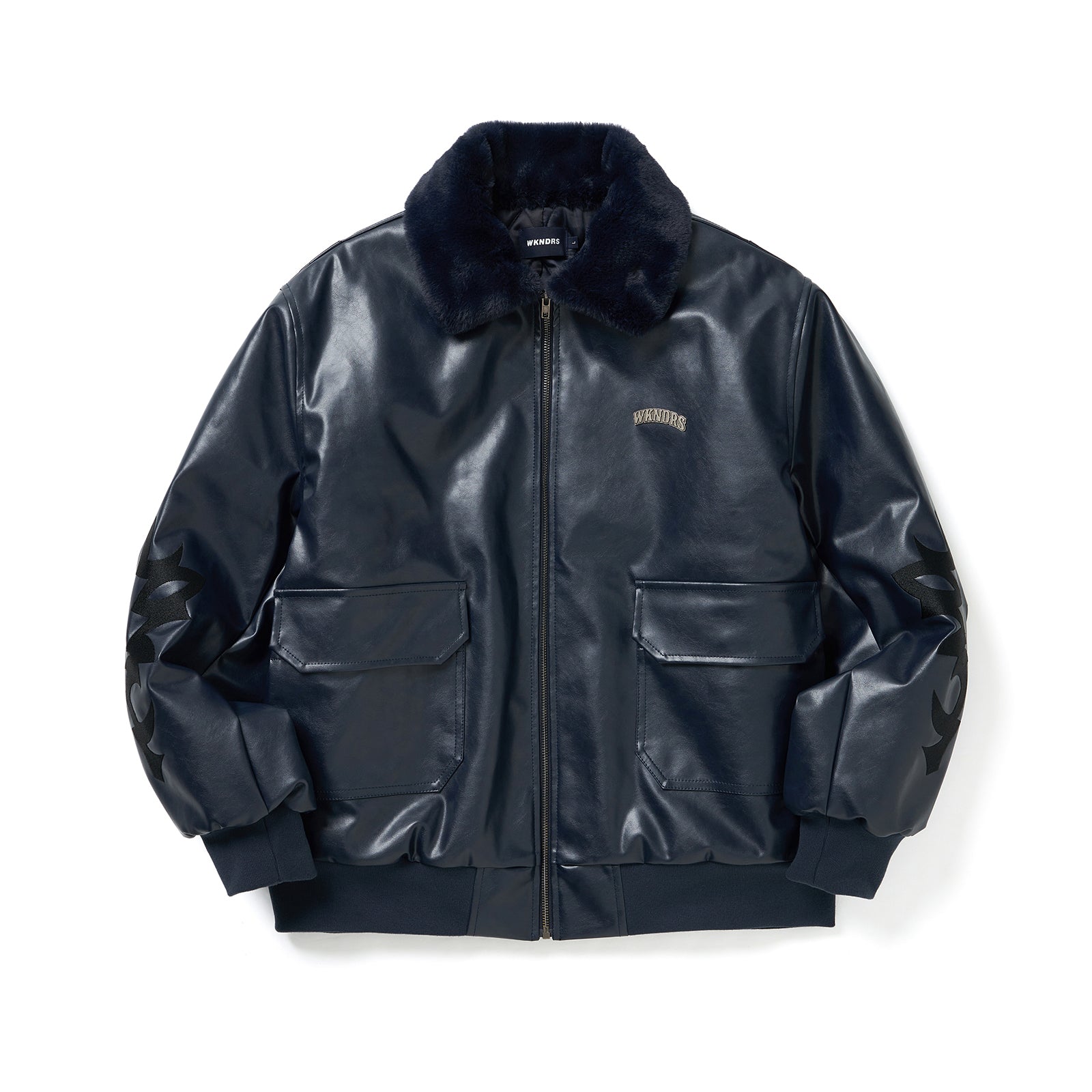 レザーライダージャケット/LEATHER RIDER JK (NAVY) – 60% - SIXTYPERCENT