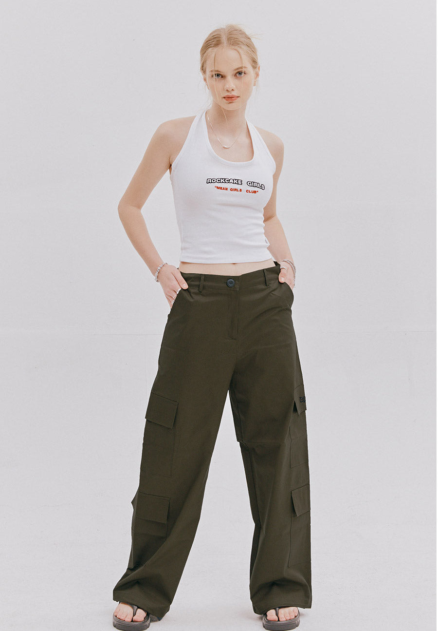 ダブルポケットカーゴパンツ/ Double Pocket Cargo Pants - KhakiROCKCAKE/ {{ category }}