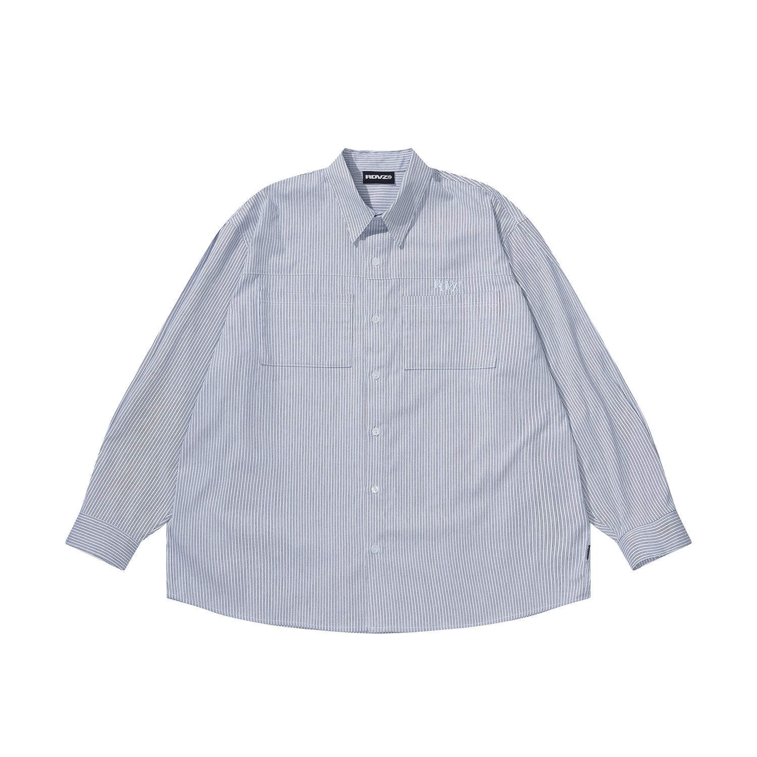 フロントポケットポイントストライプシャツ / FRONT POCKET POINT STRIPE SHIRTS - SKY BLUERDVZ/ {{ category }}