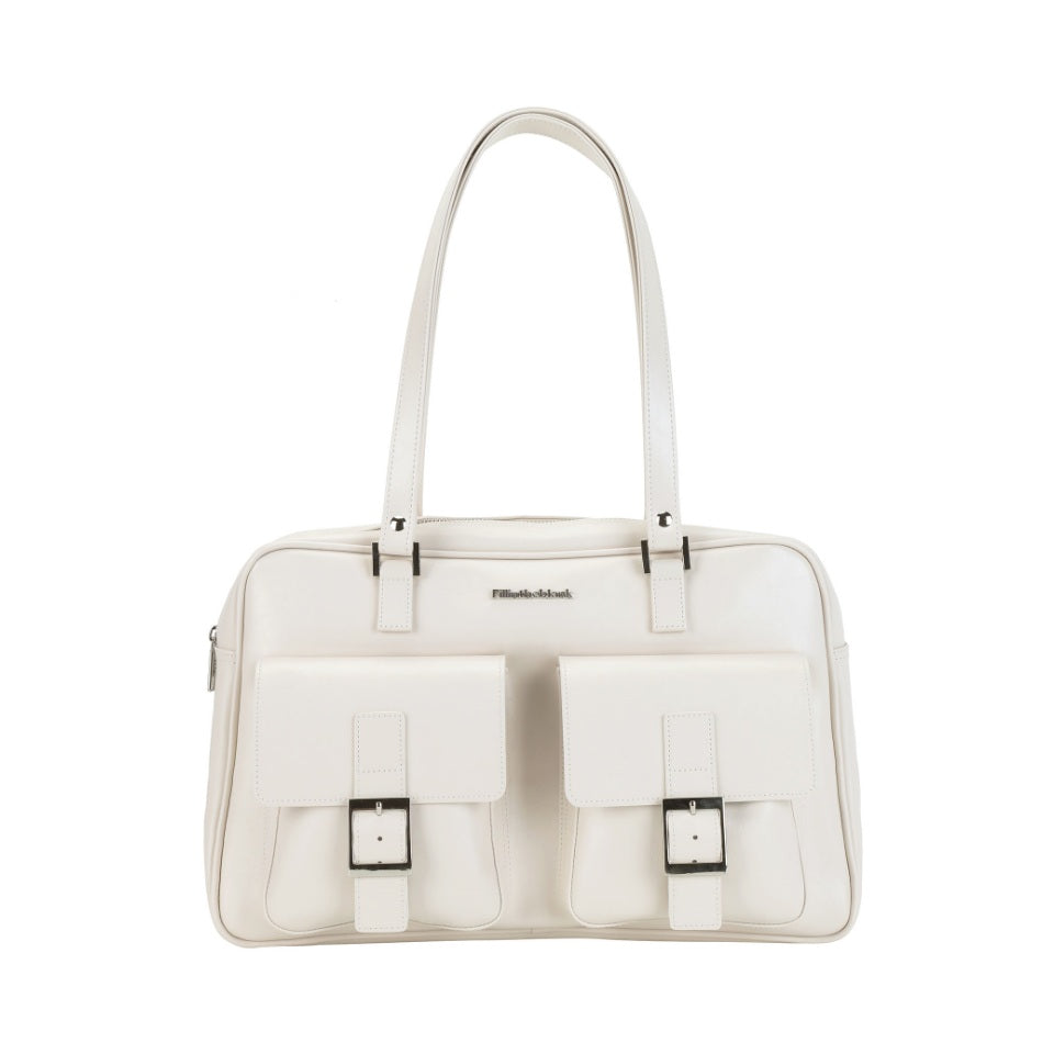 トラペゾイドPKショルダーバッグ / Trapezoid PK Shoulder Bag (eggshell)FILLINTHEBLANK/ {{ category }}