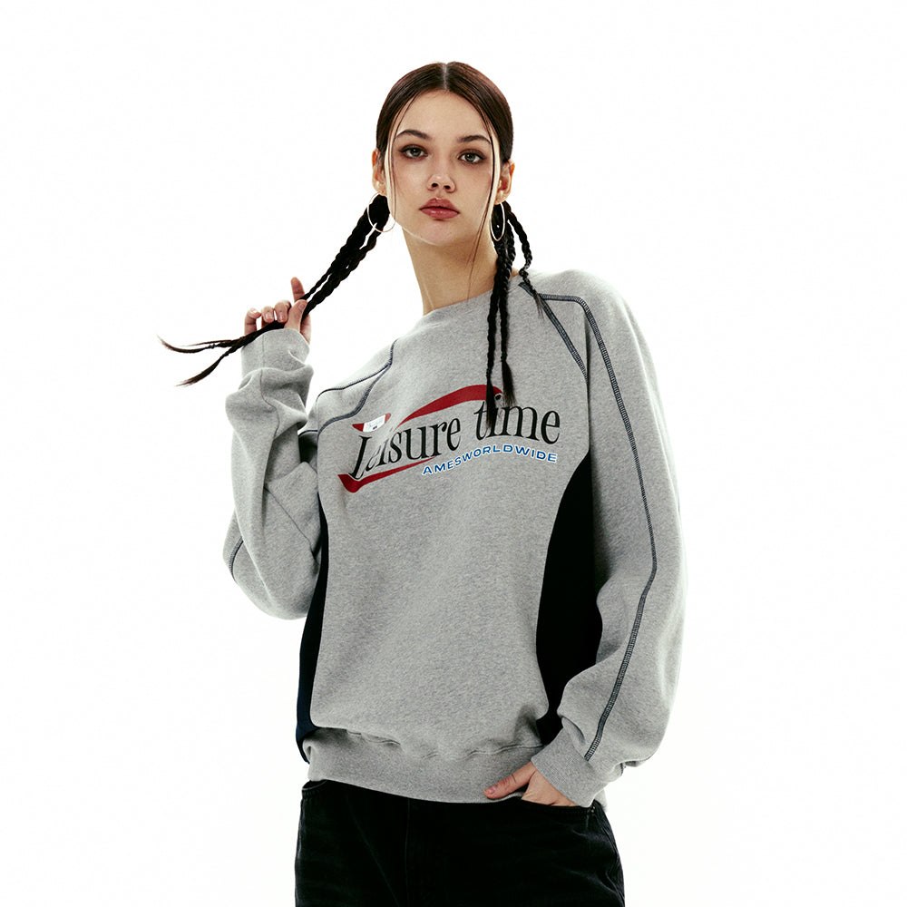 レジャータイムロゴスウェットシャツ / LEISURE TIME LOGO SWEATSHIRT GREYAMES WORLDWIDE/ {{  category }}