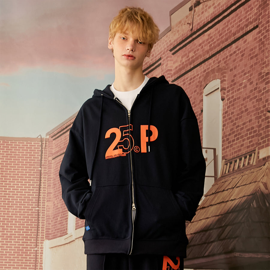 センスロゴフードジップアップ/25P SENSE LOGO HOOD ZIP UP_NAVY25PERCENTAGE/ {{ category }}