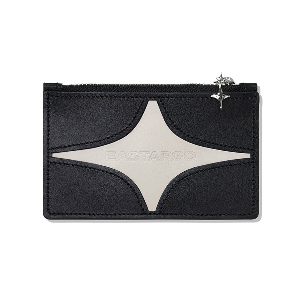 ダブルスティングジッパーウォレット/DOUBLE STING ZIPPER WALLET BK (IVORY WHITE)EASTARGO/ {{ category }}