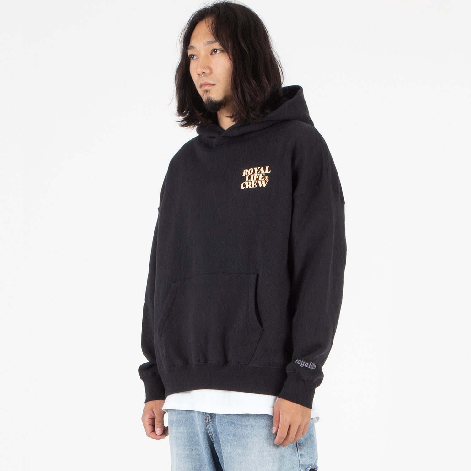 RLPH1008 クルーバックロゴパーカー/RLPH1008 Crew Back Logo Hoodie - Blackroyallife/ {{ category }}