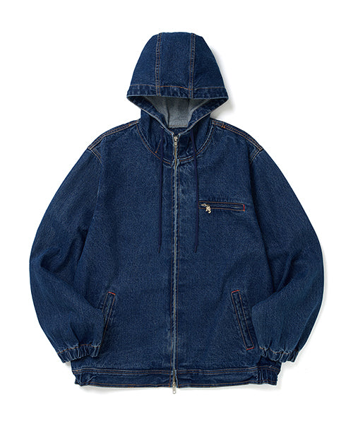 デニムジップアップフーディー/W DENIM HOODIE ZIPUP (DENIM)WKNDRS/ {{ category }}