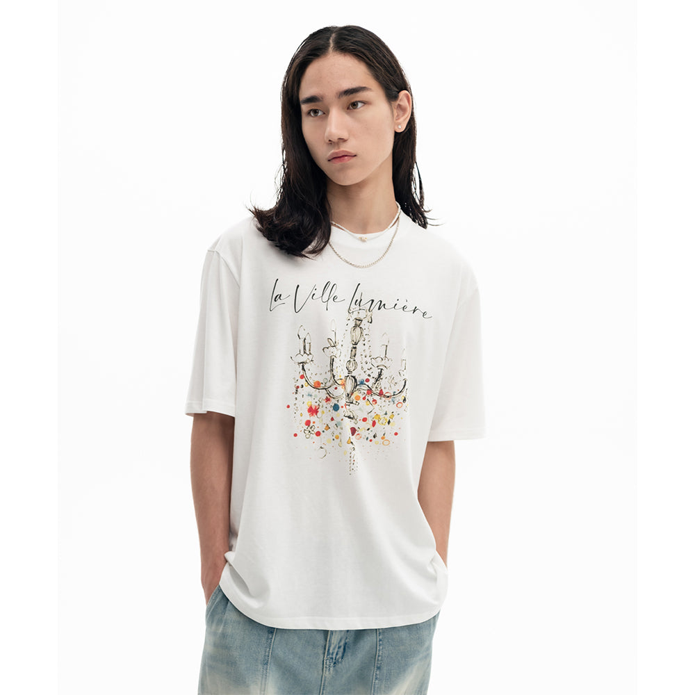 シャンデリア chandelier Tシャツ - シーリングライト、天井照明