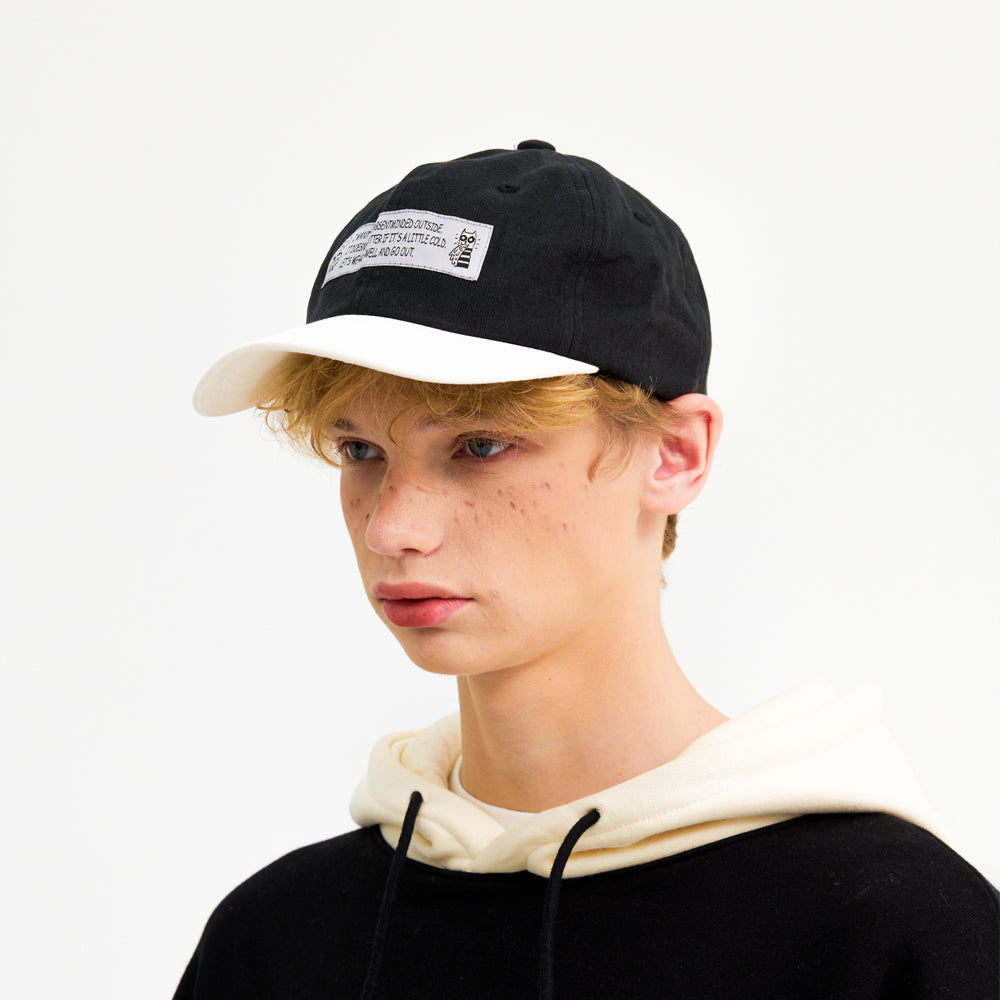 ブカフラットブリムキャップ / BUKA FLAT BRIM CAP (BLACK) – 60