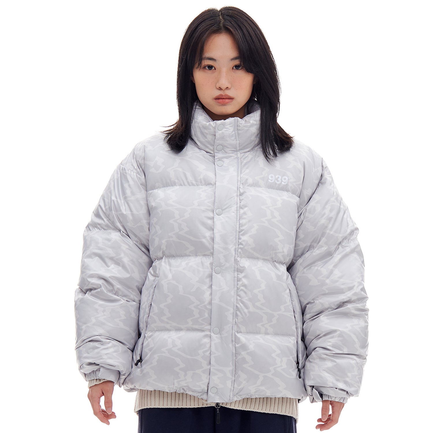 ノイズパッファーダウンジャケット / NOISE PUFFER DOWN JACKET (GRAY)ARCHIVE BOLD/ {{ category }}