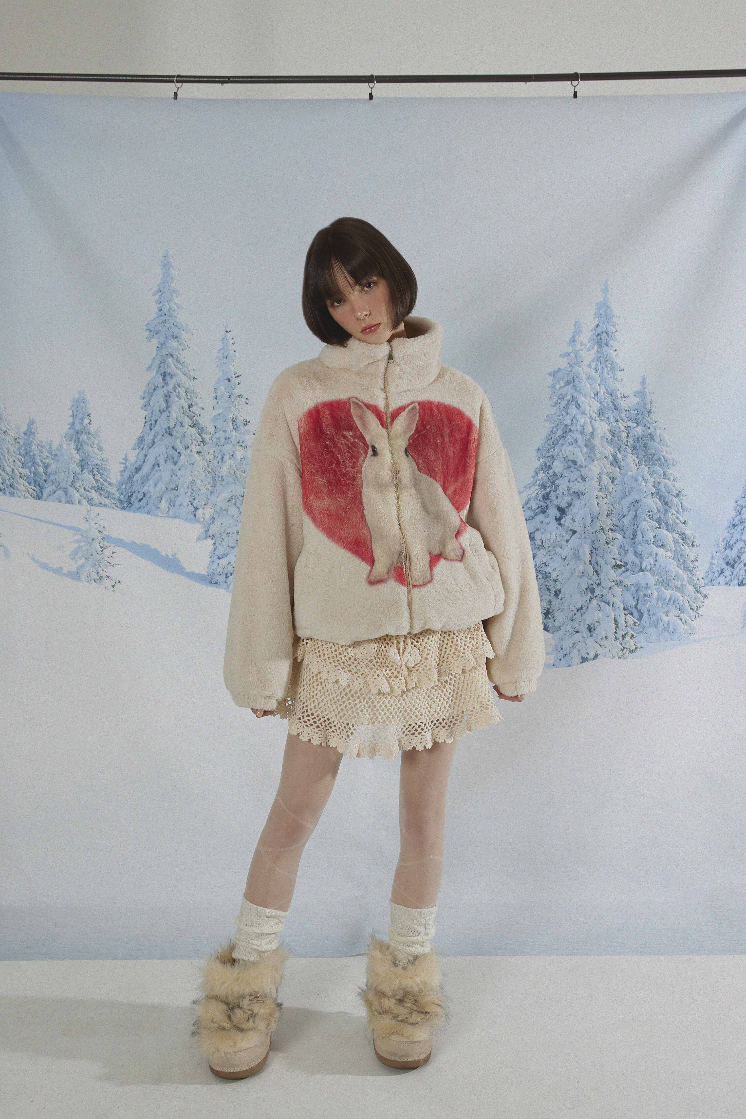 ラビットハートファージャケット Ver.2 / Rabbit Heart Fur Jacket