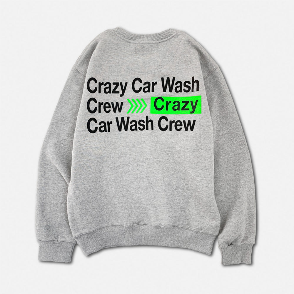 ハイライトスウェットシャツ / HIGHLIGHT SWEATSHIRTS GREYCRAZY CAR WASH CREW/ {{ category }}