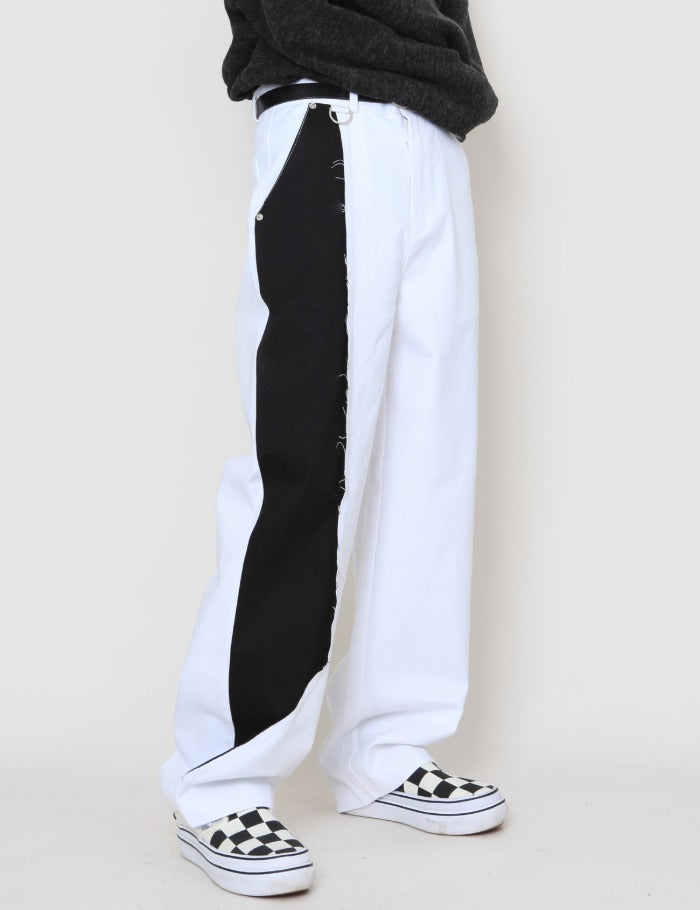 ハーフカラードパンツ / half colored pants – 60% - SIXTYPERCENT