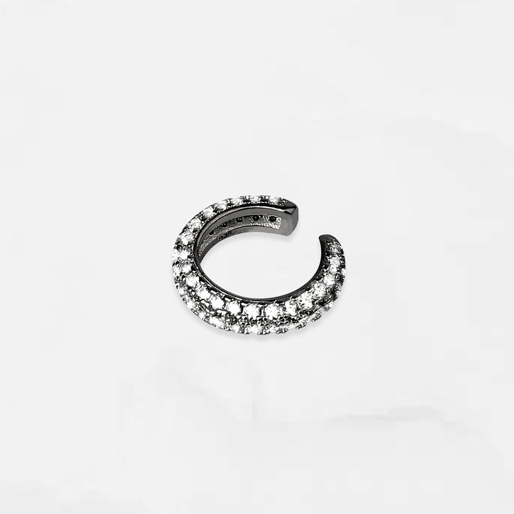 ミニ ドーナツ イヤーカフ / [KANG DANIEL] [S925] Mini Donut Ear Cuffs (black silver)MACIER/ {{ category }}