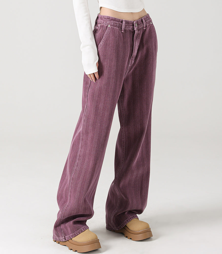 ヘリンボーンワイドパンツ / Herringbone wide pants PURPLEAVANDRESS/ {{ category }}