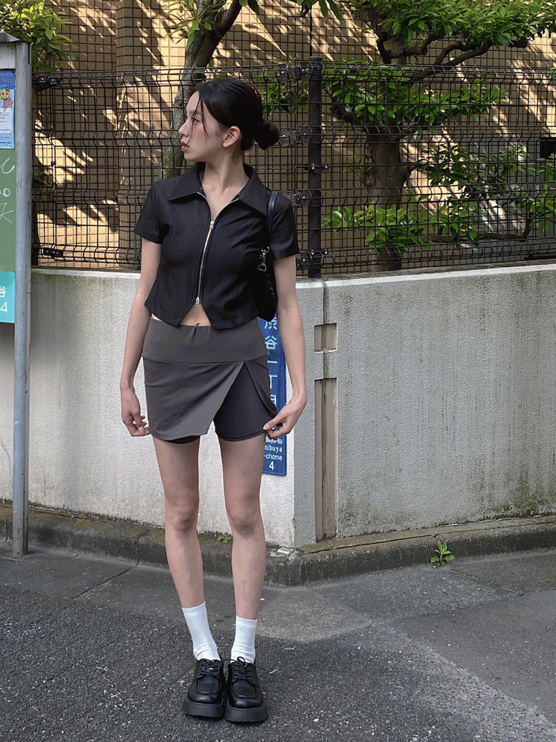 ジオンレイヤードレギンススカート / zion layered leggings skirt