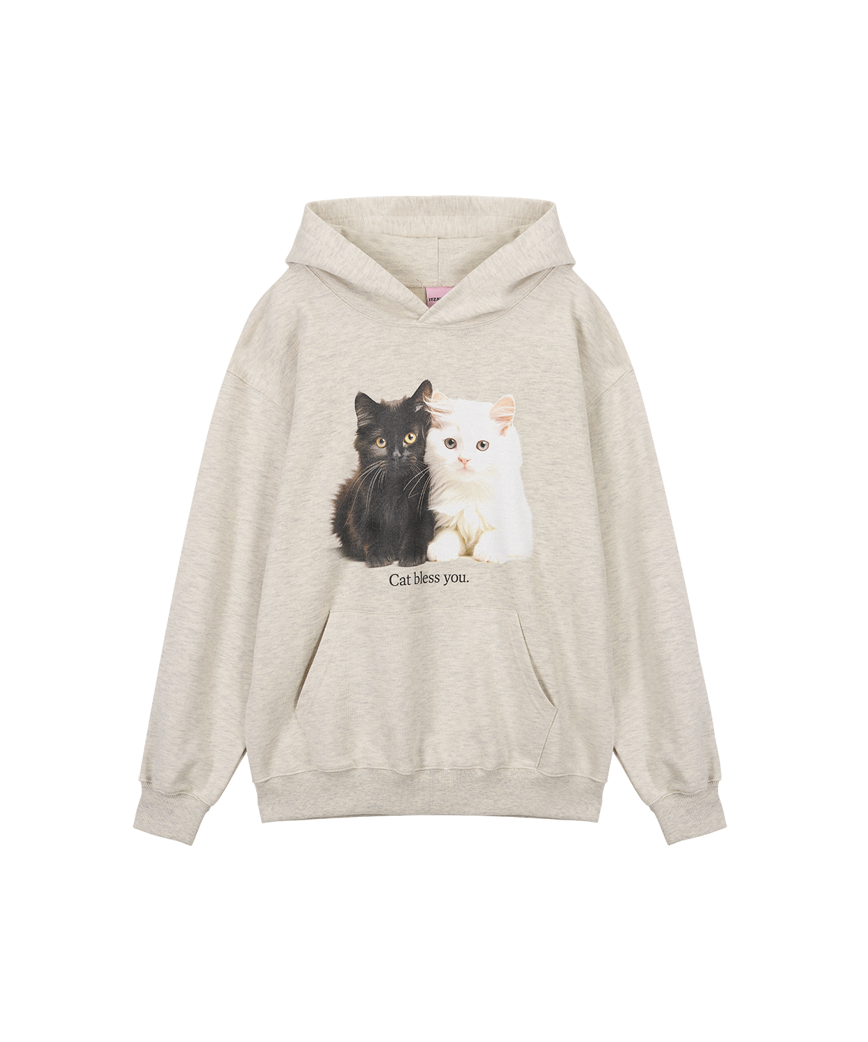 BABY CAT BLESS YOU HOODIE - OATMEAL – 60% - SIXTYPERCENT