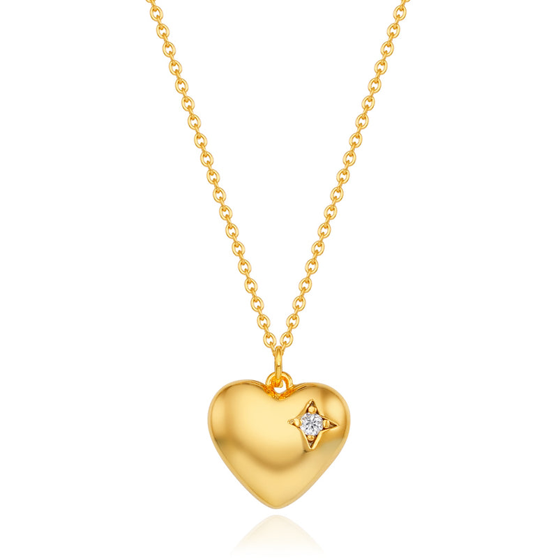 melo heart necklace