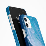 [Matte] Dark Blue Breaking Waves Phone Case