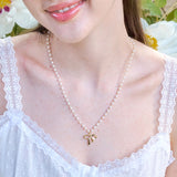 lissom ribbon pearl necklace