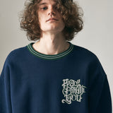 EXAMPLE BLESSING WORLDS RIBCOLOUR CREWNECK