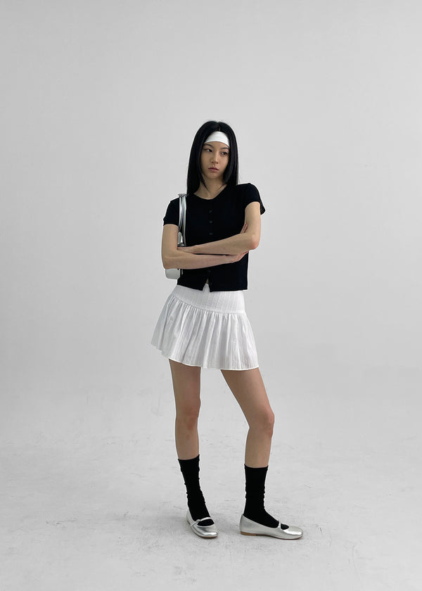 [MADE] Florin Flare Mini Skirt Pants