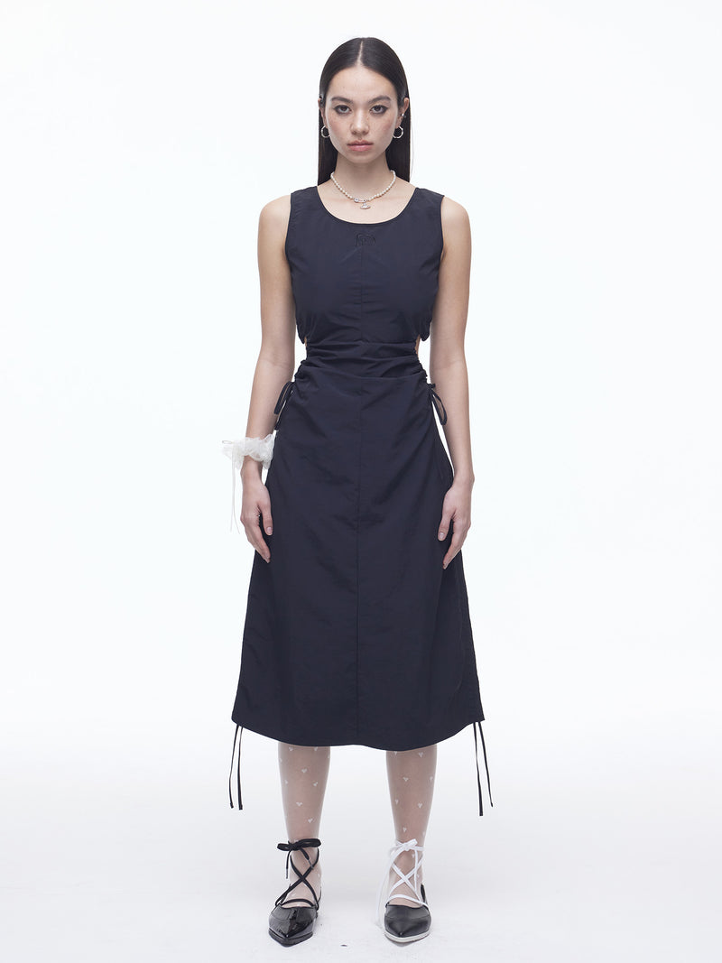 Nylon Heart String Dress (BK)