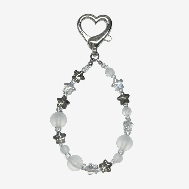 Mono Starlight Beads Heart Key-ring