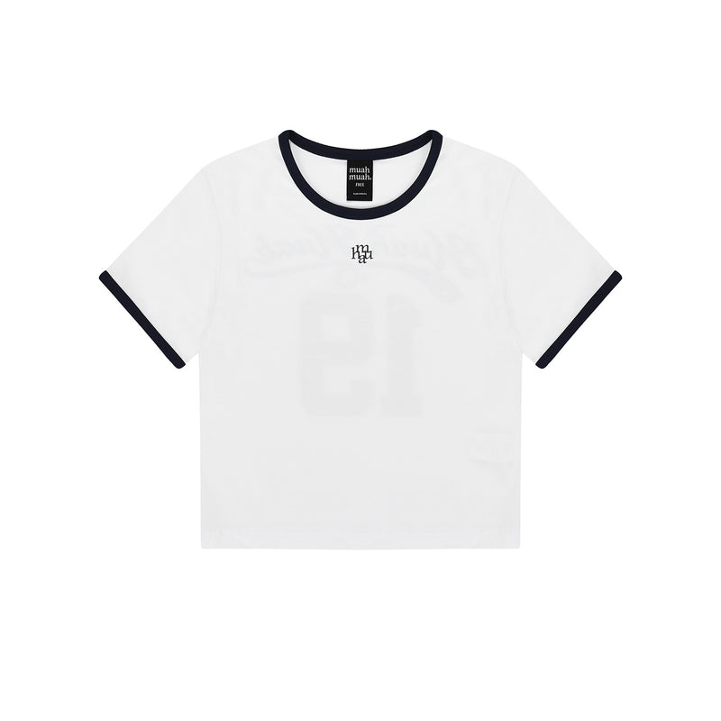 エアリースパングラフィックハーフTシャツ [WHITE]