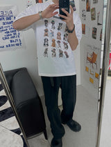 ASCLO パピーヘッドフォン半袖Tシャツ (2color)