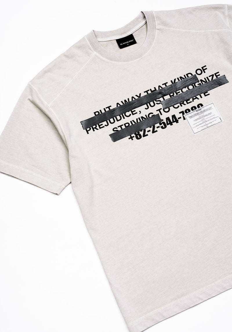 BBD Hidden Slogan Pigment T-Shirt (Sand)