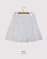 FR Cancan Ribbon Banding Mini Skirt