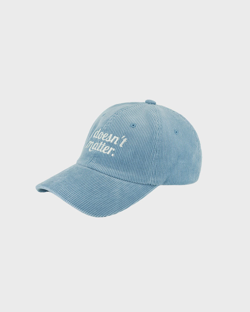 Corduroy logo ball cap (Sky blue)