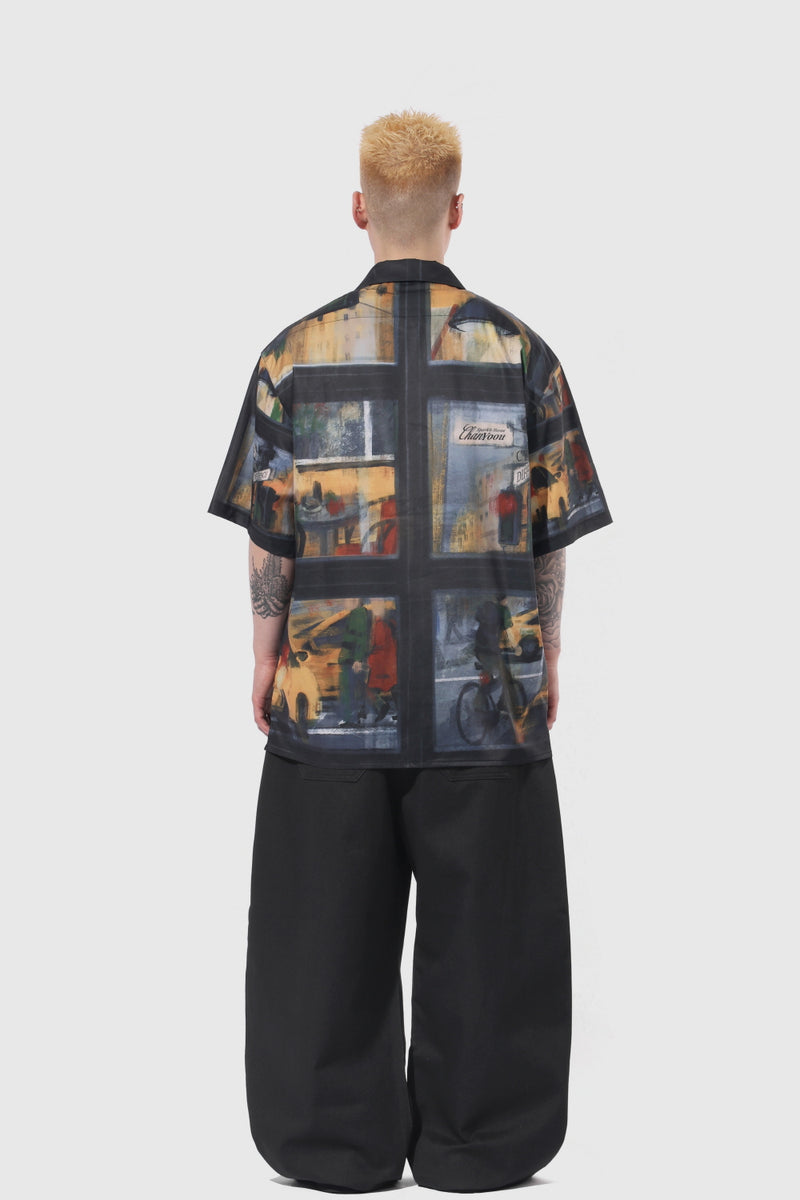 Oil Painting Half Shirts [1color]