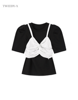 Sharon Coloring Pearl Point Bustier Top  2Colors