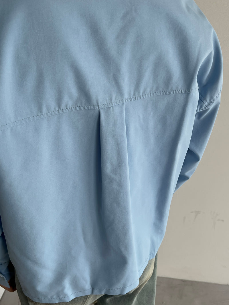 クロップカットシャツジャケット(2colors)