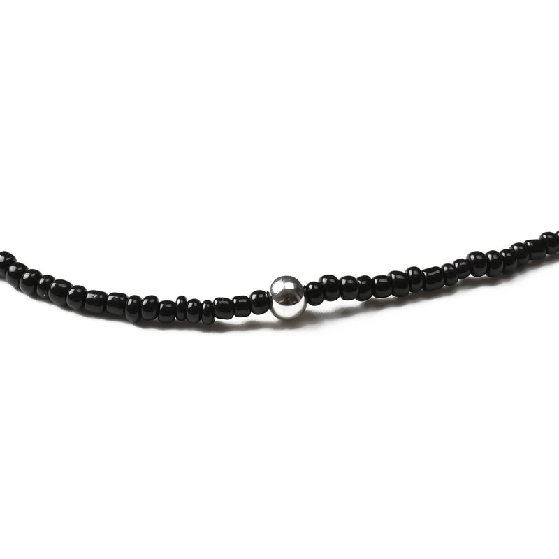 BALL POINT BLACK NECKLACE